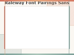 Modern Logo Design with Raleway and Sans-Serif Fonts